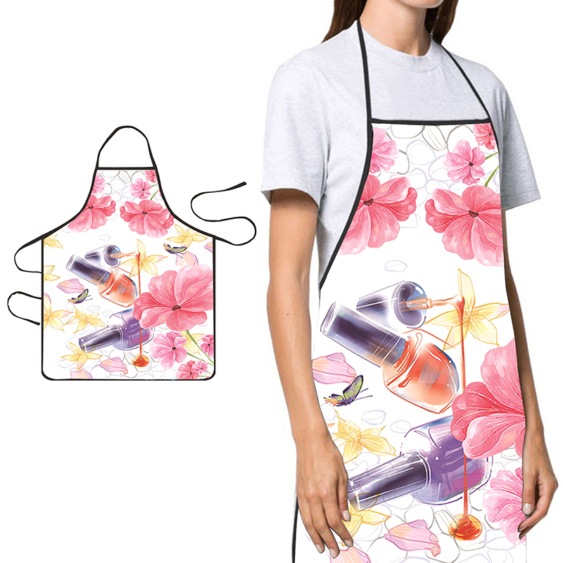 Home Cooking Work - 〔YS1〕Nagellack-Druck-Schürze für Schönheitssalon, Küche, Haushalt, Reinigung,
