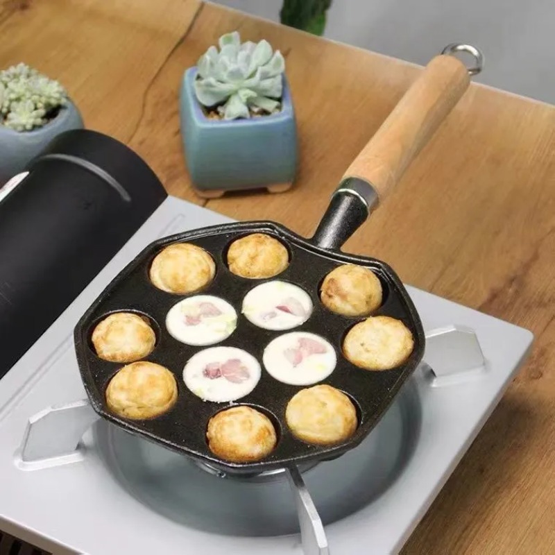 Dosa Pan Iron - Backen Takoyaki Pfanne 14 Löcher Geschenk