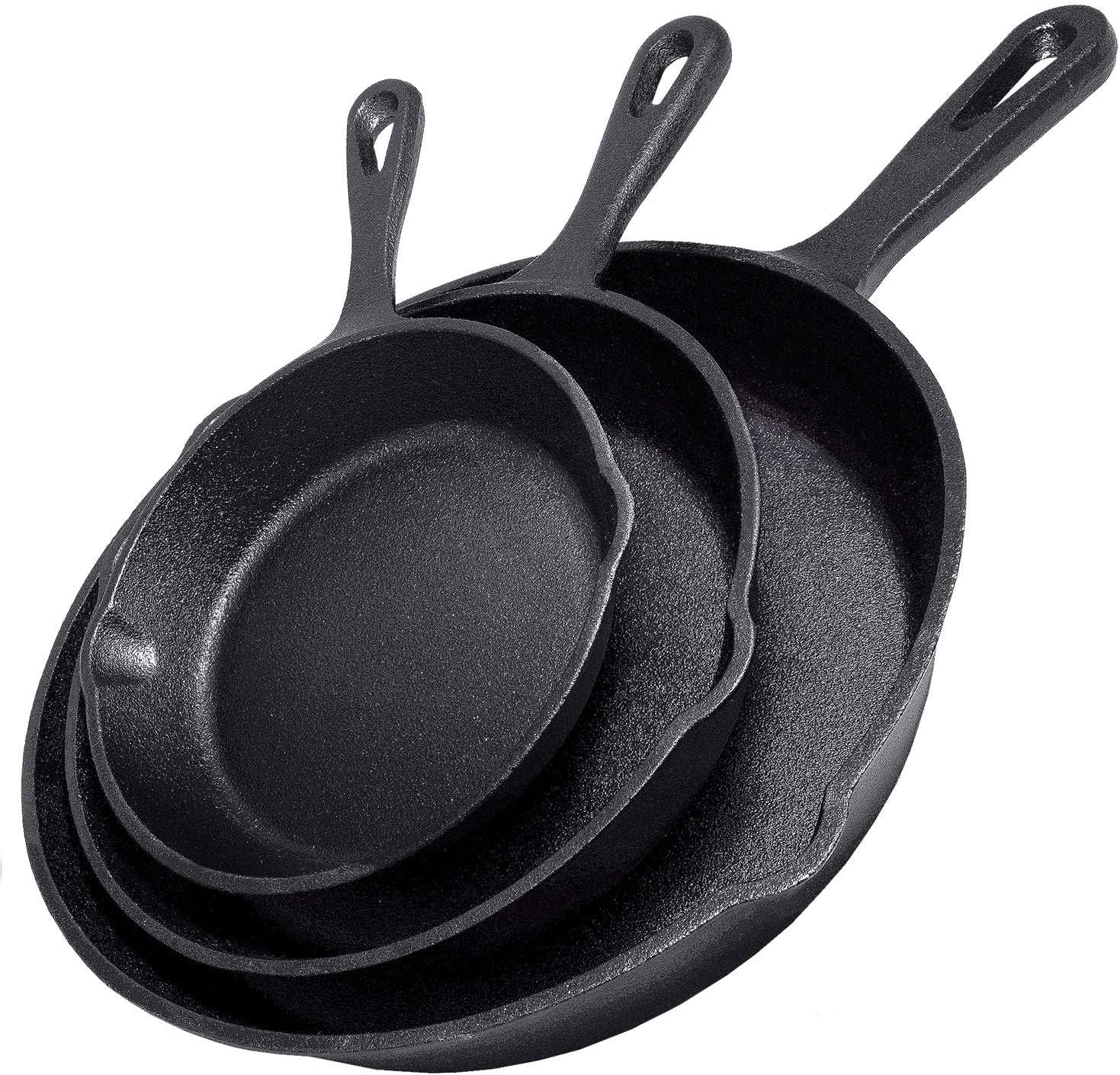 Dosa Pan Iron - 14/16/20cm Gusseisen-Bratpfanne Antihaft-Pfanne für Omeletts und