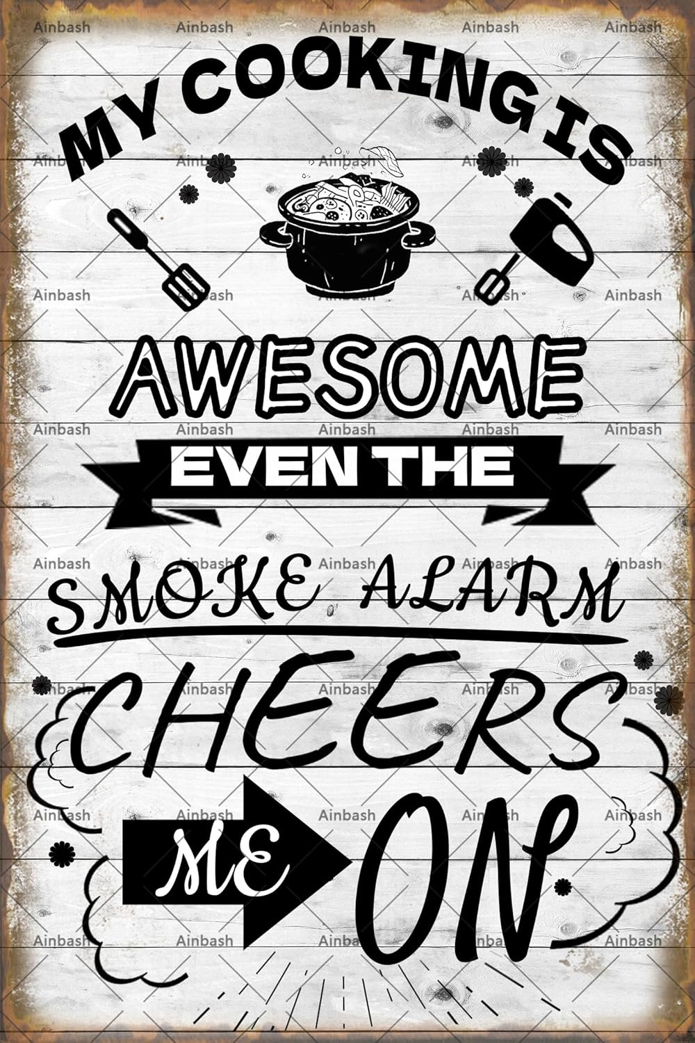 Lustiges Metall-Blechschild „M – Home Cooking Quotes Sayings Bewertung und Preis