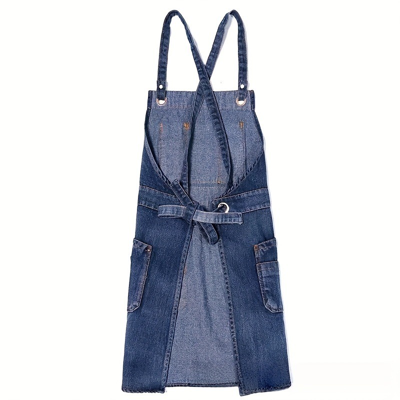 1 stücke Mode Denim Schürze Mu – Home Cooking Work Bewertung und Preis