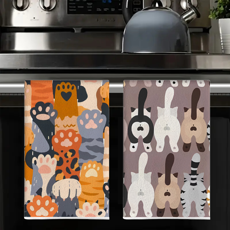 2 Stück, Küchentücher mit Katz – Home Cooking Is The Best Bewertung und Preis