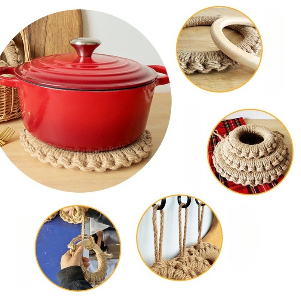 2er-Set rustikale Jute-Web-Unt – Dosa Pan Iron Bewertung und Preis