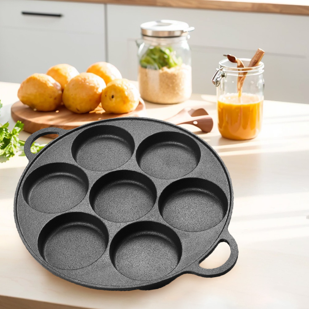 7-Loch Bratpfanne aus Gusseise – Dosa Pan Iron Bewertung und Preis