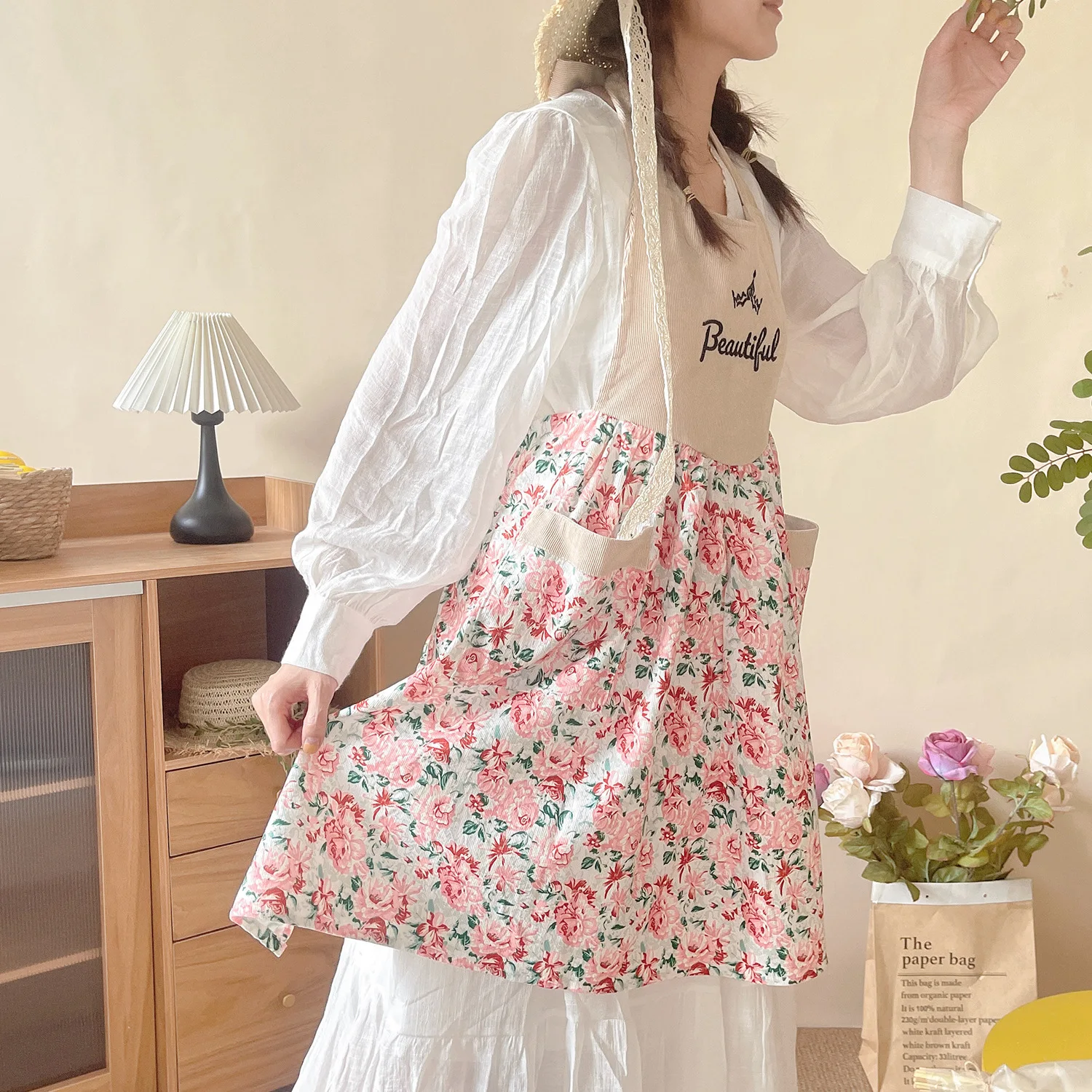 Cord-Schürze, wunderschön für  – Home Cooking Work Bewertung und Preis