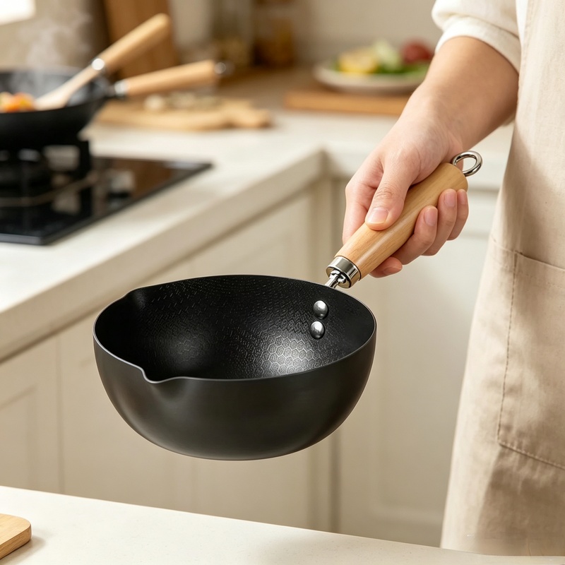 Unbeschichteter Wok mit flache – Dosa Pan Iron Bewertung und Preis