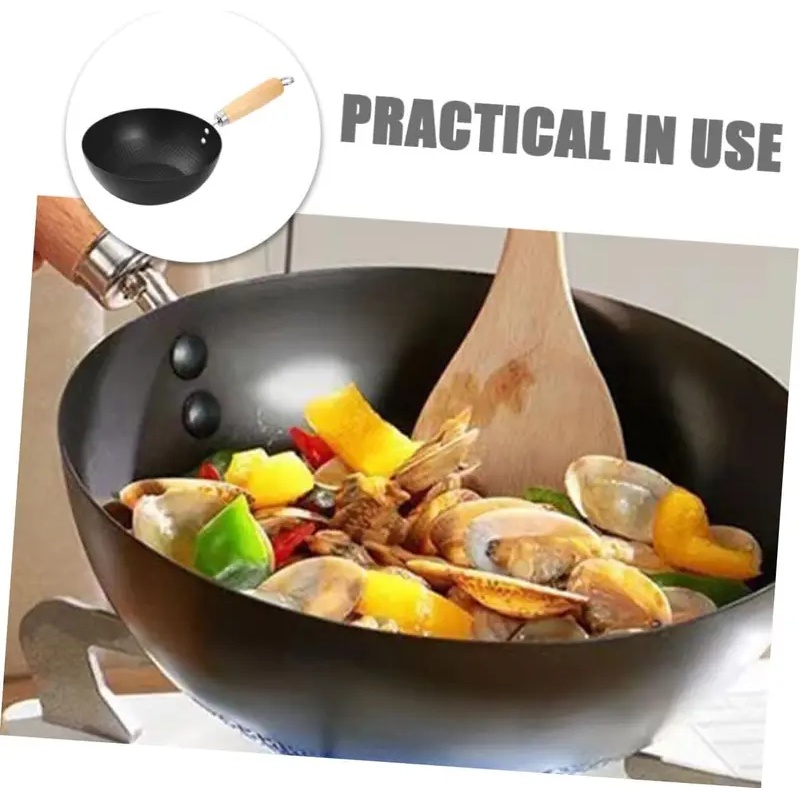 Unbeschichteter Wok mit flache – Dosa Pan Iron Bewertung und Preis