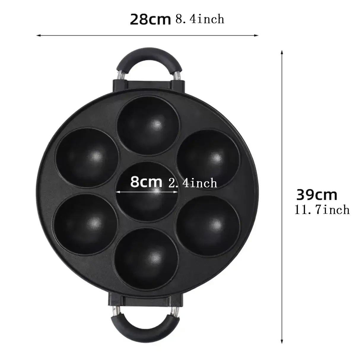 7-Loch-Kuchen-Kochpfanne aus G – Dosa Pan Iron Bewertung und Preis