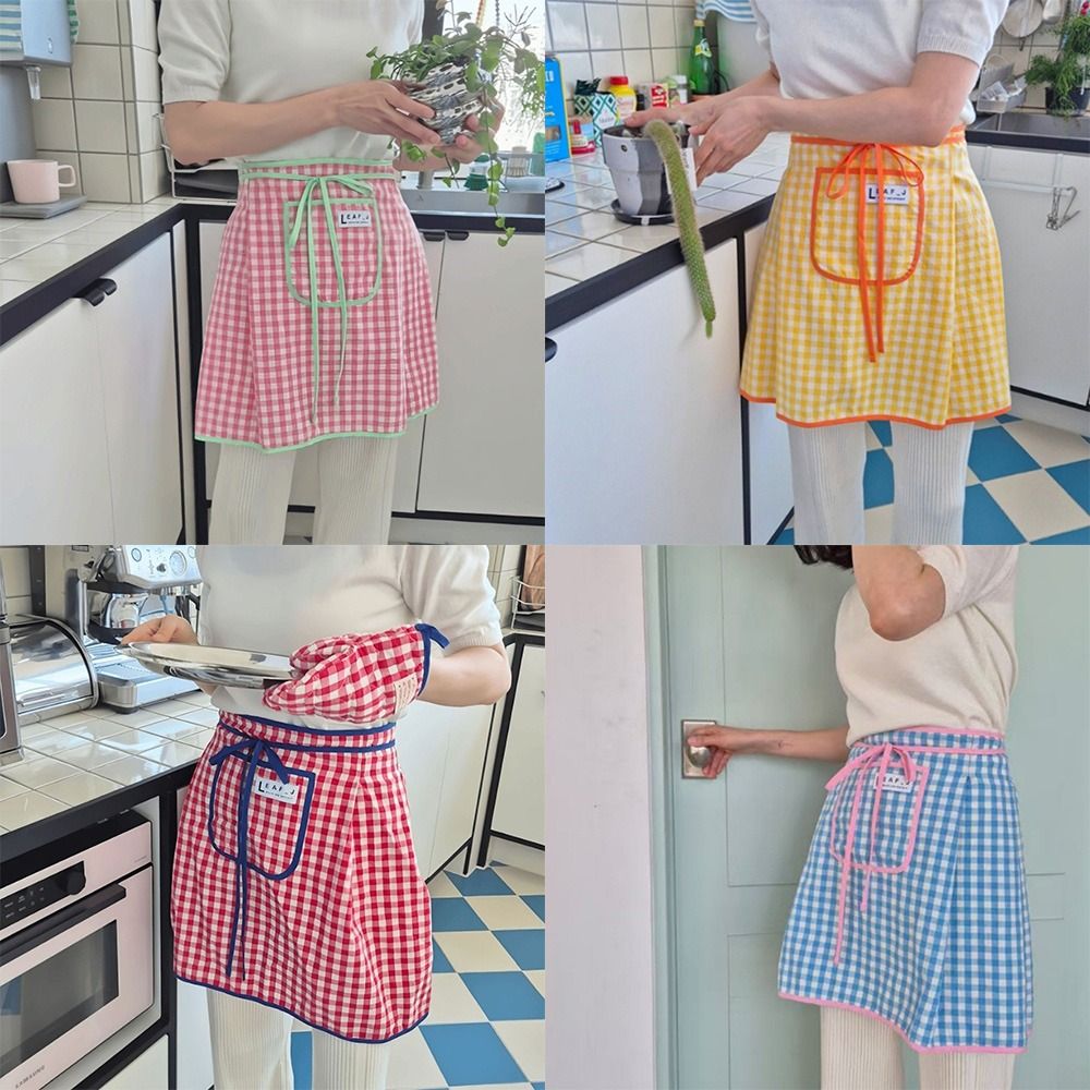 Neue Baumwoll-Halbschürze mit  – Home Cooking Work Bewertung und Preis