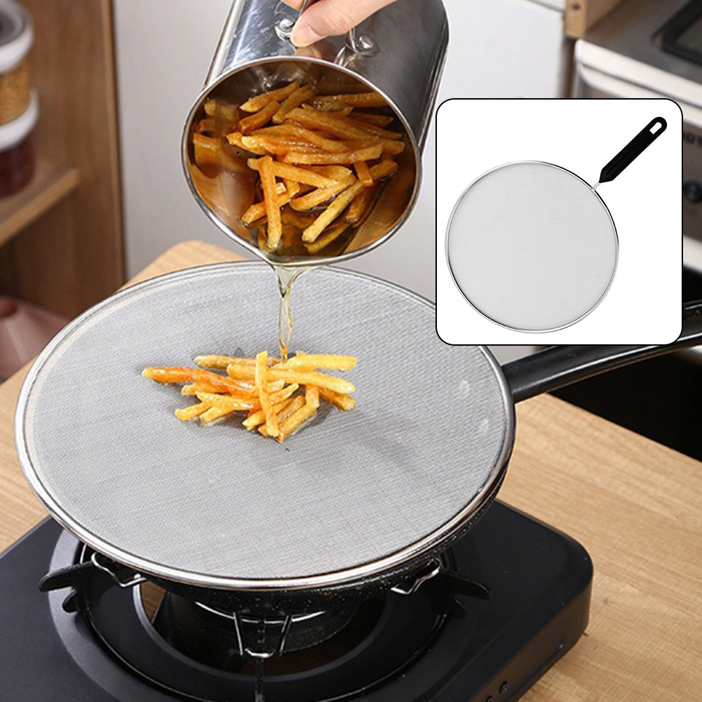 19–33 cm Edelstahl-Ölspritzsch – Dosa Pan Iron Bewertung und Preis