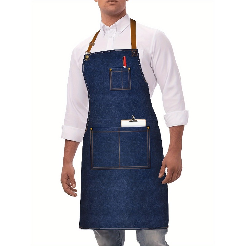 Denim-Arbeitsschürze für Männe – Home Cooking Work Bewertung und Preis
