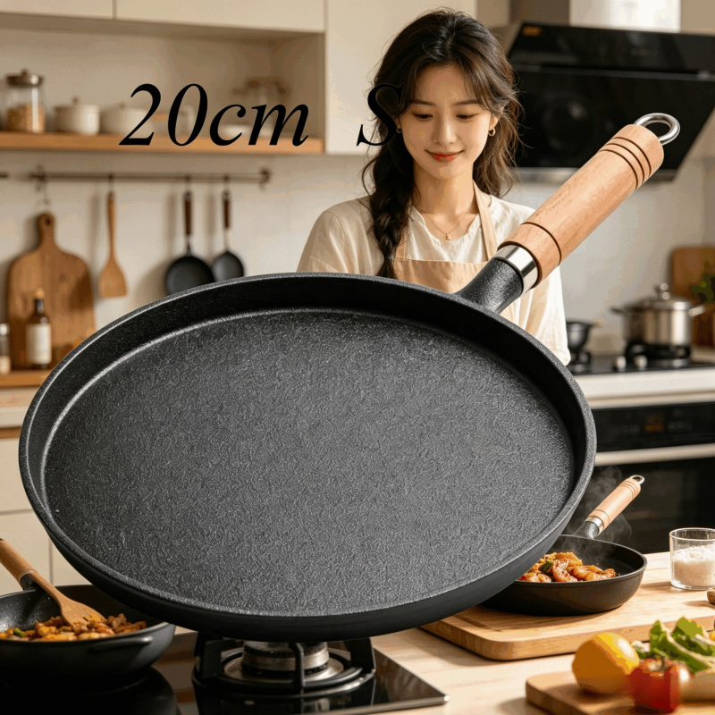 20cm Gusseisenpfanne mit Holzg – Dosa Pan Iron Bewertung und Preis